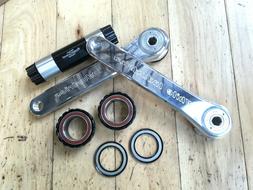 White Industries Road R30 Chrankset Silver Polished - Includ