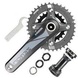 SR Suntour Road Racing Bike Crankset Zeron 2X 24-38T 175mm w