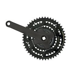 Sunlite Steel Triple Crankset, 170mm x 48-38-28t, Black