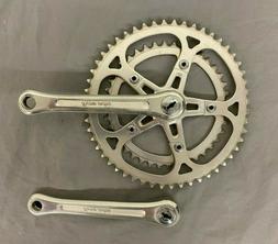 Vintage 1980s Sugino Super Maxy 165mm 52/40 Double Crankset 