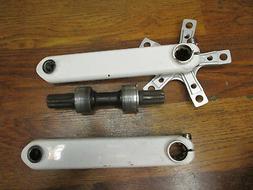 WHITE 170L CRANK ARM SET PROFILE RACING 110 / 74 BCD SPIDER 