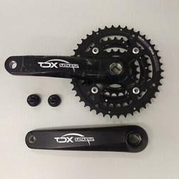 SR Suntour XCT Bicycle Crankset - 175X42/32/22 Black Sqr 13 
